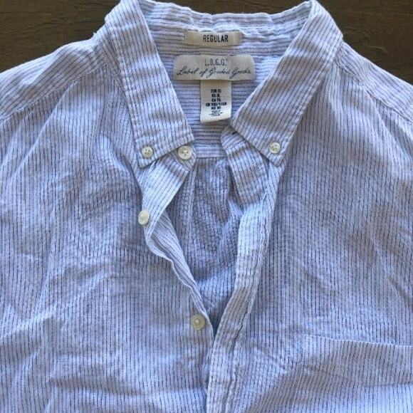 Men's LOGG Striped Button-Up - Picture 4 of 6